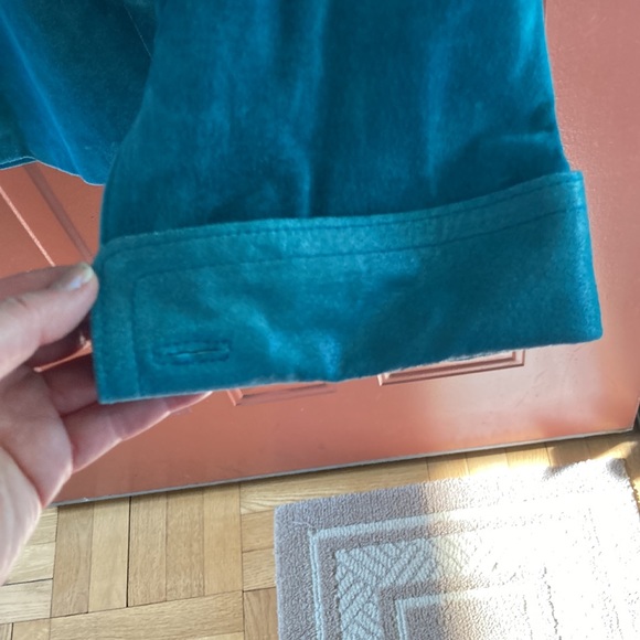 NWT Terry Lewis Suede Jacket Teal - Picture 4 of 10